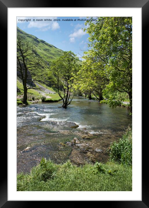 clear waters of The Peak District Framed Mounted Print by Kevin White