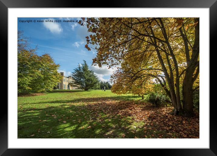 Polesden Lacey in late summer  Framed Mounted Print by Kevin White