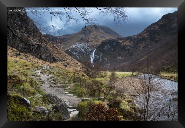 Steall Falls Scotland Framed Print by Kevin White