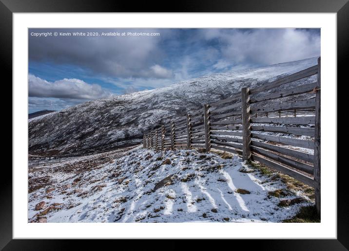 Walking up the Cairngorms Framed Mounted Print by Kevin White