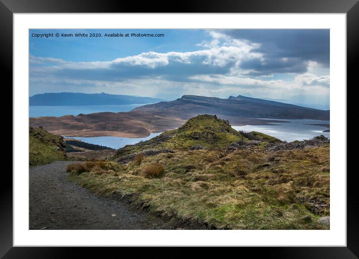 View from Old Man of Storr Framed Mounted Print by Kevin White