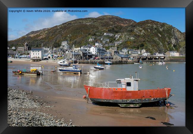 Barmouth Harbour Framed Print by Kevin White