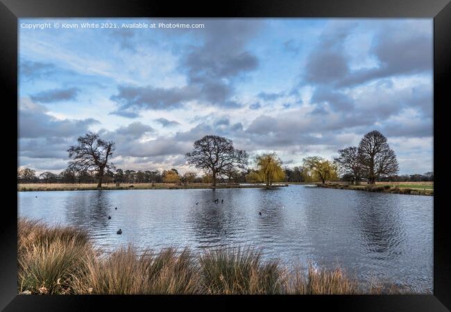 Evening reflections Framed Print by Kevin White