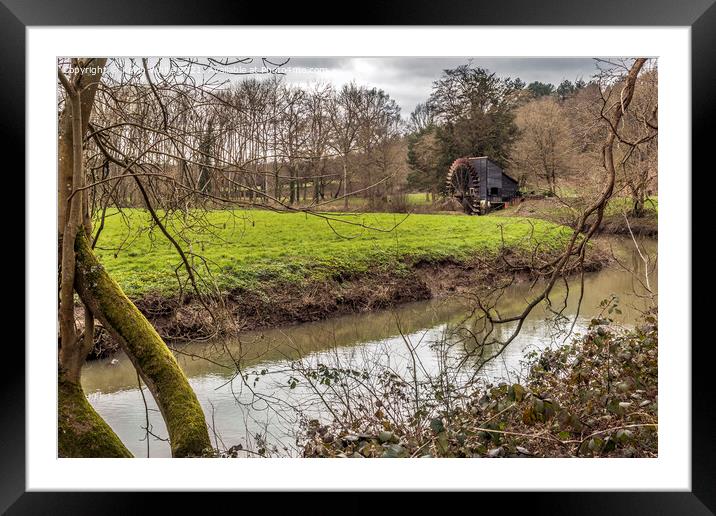 Watermill at Painshill Framed Mounted Print by Kevin White
