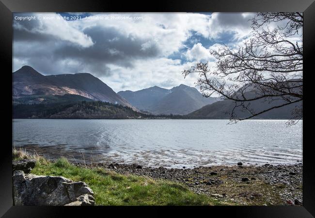 Loch Leven in the Scottish highlands Framed Print by Kevin White