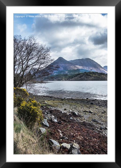 Scottish Loch Leven Framed Mounted Print by Kevin White