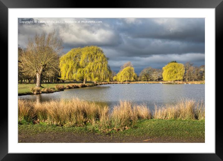Rain clouds are coming Framed Mounted Print by Kevin White