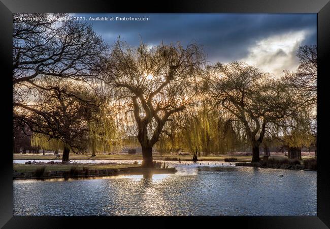 Power of the sun Framed Print by Kevin White