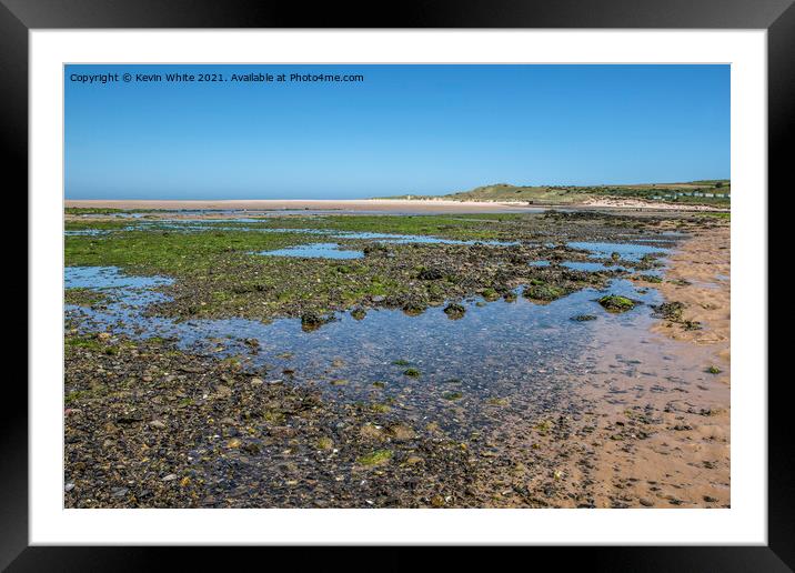 Budle Bay Framed Mounted Print by Kevin White