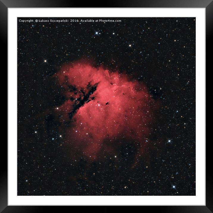 Deep space: Pacman Nebula (NGC 281) Framed Mounted Print by Łukasz Szczepański