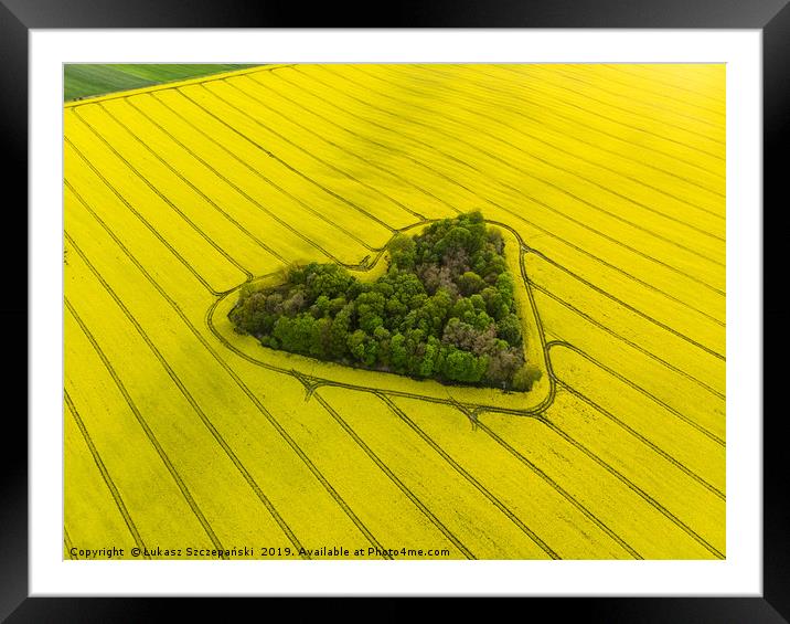 Heart of a nature Framed Mounted Print by Łukasz Szczepański