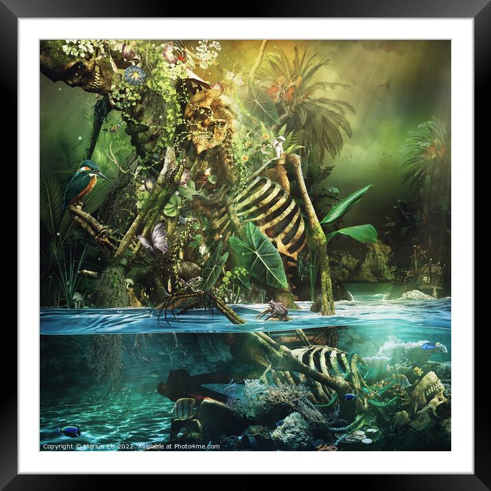 Beneath the Surface No.8 Framed Mounted Print by Marius Els