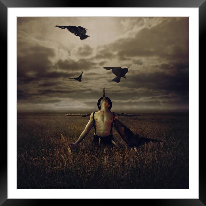 Scarecrow Framed Mounted Print by Marius Els