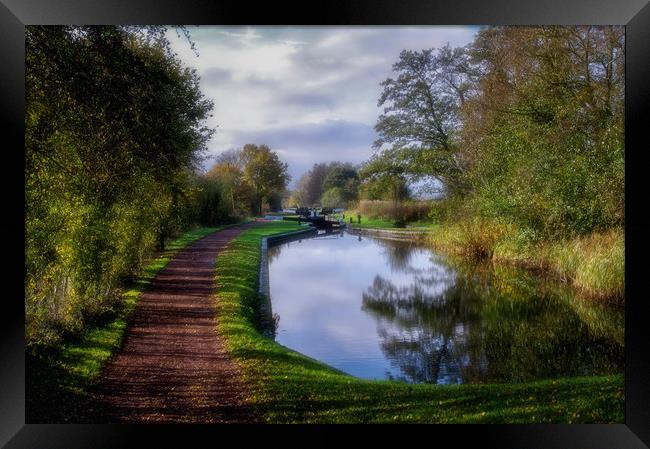 Tardebigge Flight of Locks Framed Print by Linda Cooke