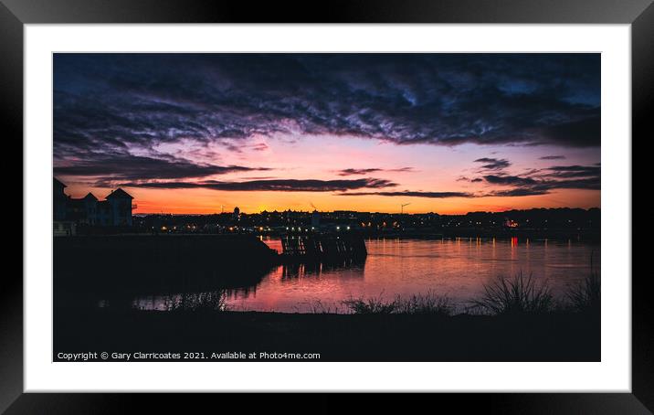 Mood at Shields Framed Mounted Print by Gary Clarricoates