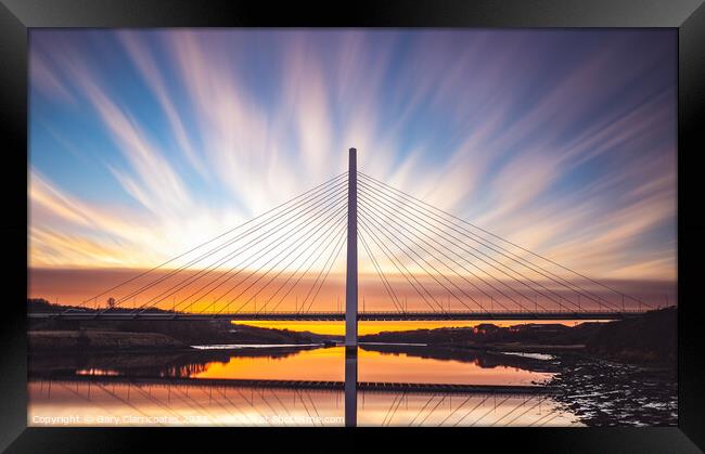 Sunset at the Spire Framed Print by Gary Clarricoates