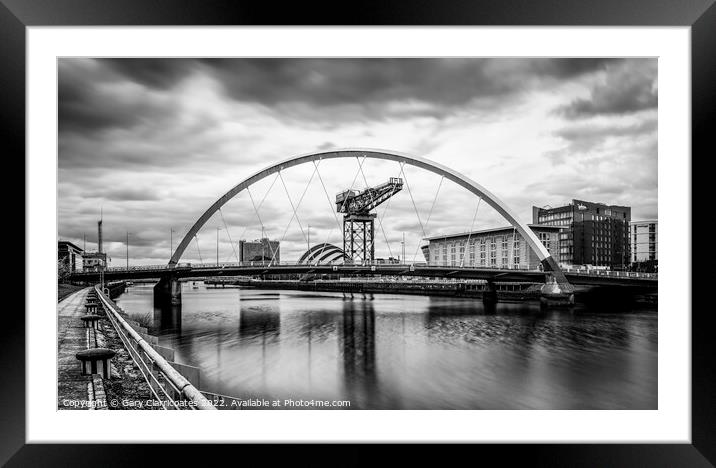 Glasgow Cityscape Framed Mounted Print by Gary Clarricoates