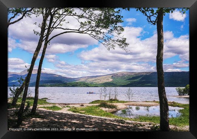 In the Shade at Loch Lomond Framed Print by Gary Clarricoates
