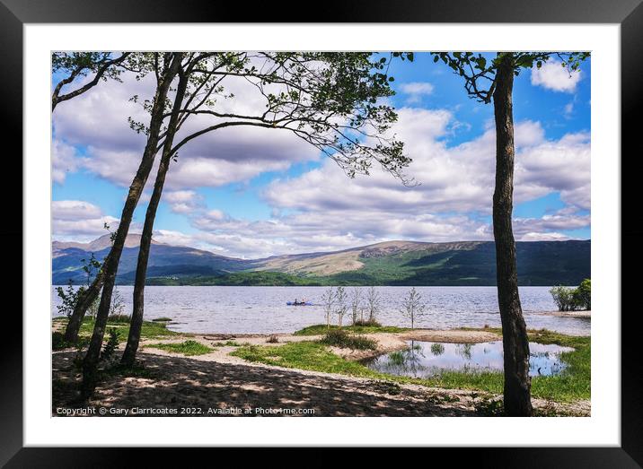 In the Shade at Loch Lomond Framed Mounted Print by Gary Clarricoates