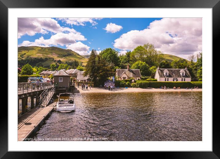 Relaxing by Loch Lomond Framed Mounted Print by Gary Clarricoates