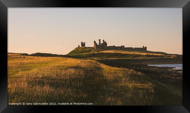 The Walk to Dunstanburgh Castle Framed Print by Gary Clarricoates