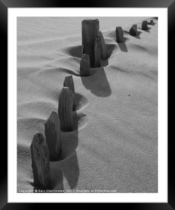 Sand Dune at Shields Framed Mounted Print by Gary Clarricoates