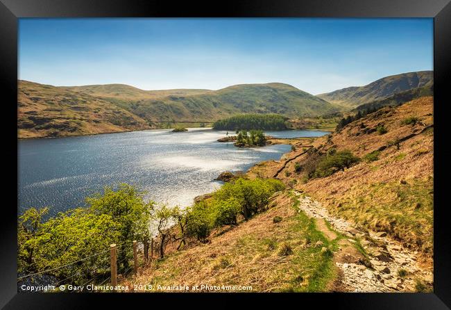 Sunny Haweswater Framed Print by Gary Clarricoates