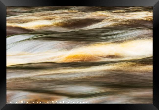 Weaving the Water Framed Print by Gary Clarricoates