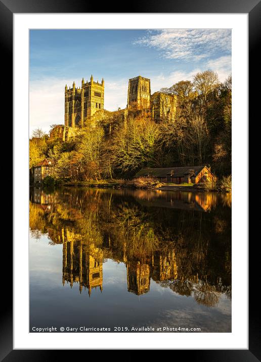 Afternoon Sun at Durham Framed Mounted Print by Gary Clarricoates
