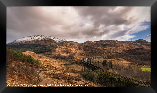 The Pathway to Glenfinnan Framed Print by Gary Clarricoates
