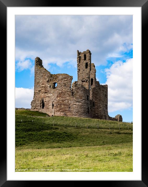 Dunstanburgh Castle Framed Mounted Print by Gary Clarricoates