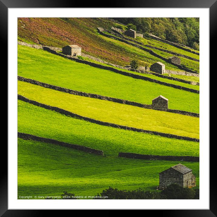 Patterns from Swaledale Framed Mounted Print by Gary Clarricoates