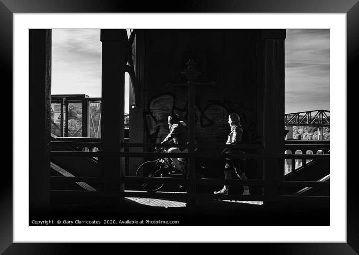 Bridge Over River Tyne Framed Mounted Print by Gary Clarricoates