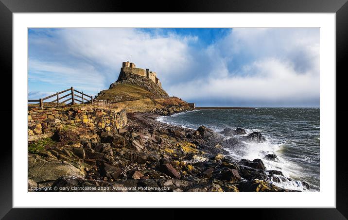Once Upon A Holy Island Framed Mounted Print by Gary Clarricoates