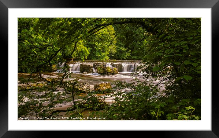 Framing the Falls Framed Mounted Print by Gary Clarricoates