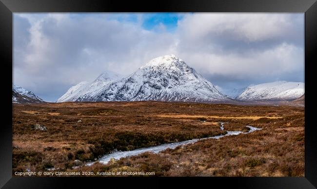 On Top of the World Framed Print by Gary Clarricoates