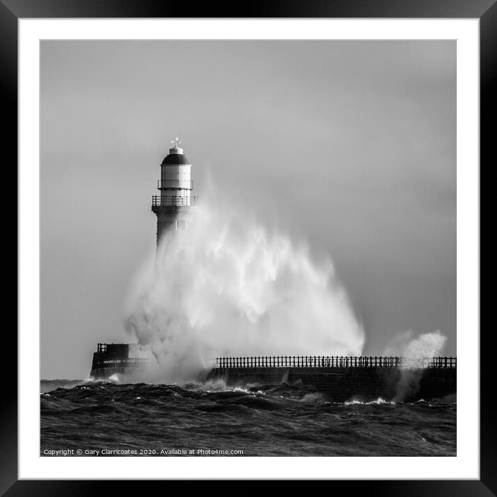 A Curtain Hides the  Lighthouse Framed Mounted Print by Gary Clarricoates