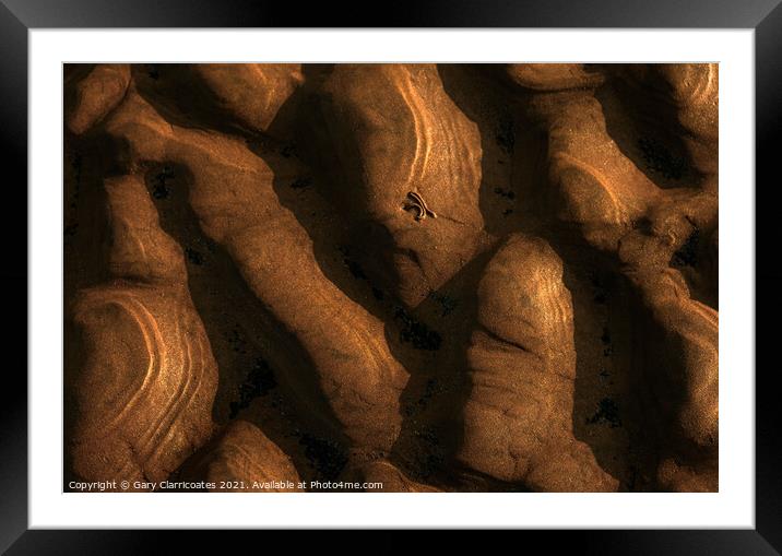 Sand Mountains Framed Mounted Print by Gary Clarricoates