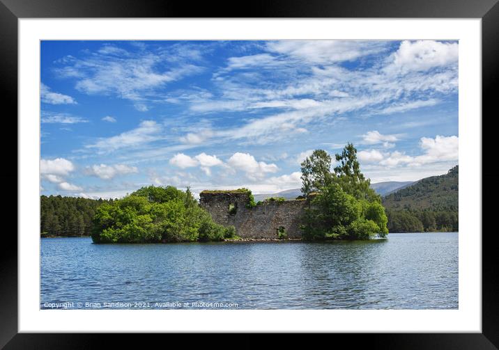 Loch an Eilein Framed Mounted Print by Brian Sandison