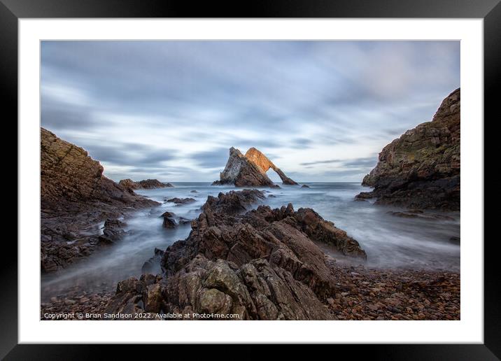 Bowfiddle Rock in Scotland Framed Mounted Print by Brian Sandison