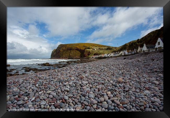 Village of Pennan Framed Print by Brian Sandison