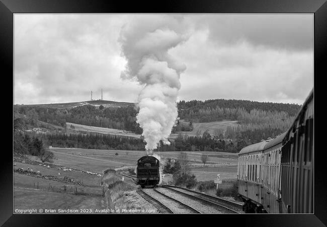 Steam Train changing ends Framed Print by Brian Sandison