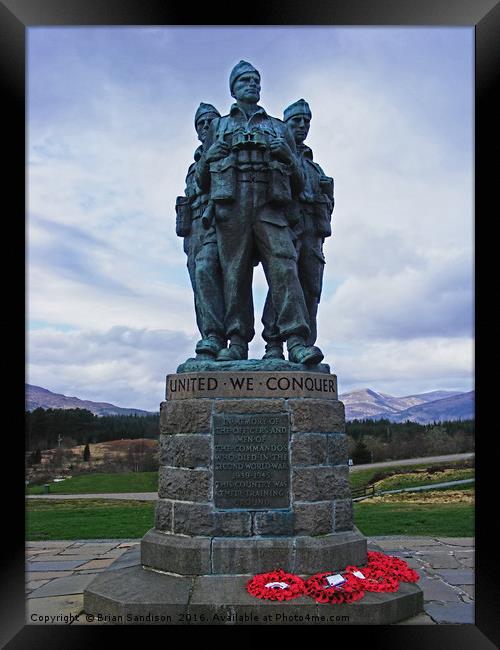 Commando Memorial Framed Print by Brian Sandison