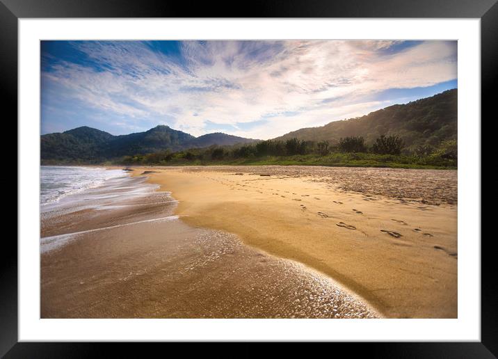 White Beach - Brazillian Landscape Collection Framed Mounted Print by Hemerson Coelho