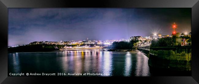 Newquay Bay, Newquay, December 2016. Framed Print by Andrew Draycott