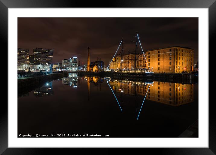The Pumphouse, Liverpool Docks Framed Mounted Print by tony smith