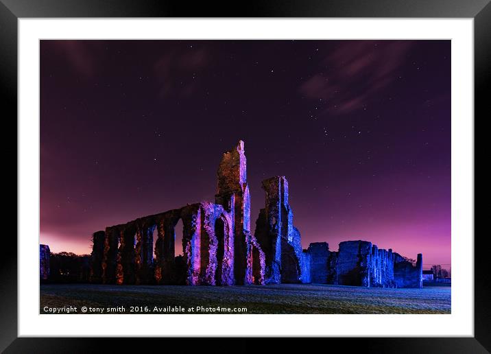 Neath Abbey, South Wales Framed Mounted Print by tony smith