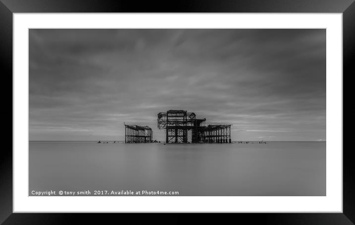 West Pier, Brighton Framed Mounted Print by tony smith