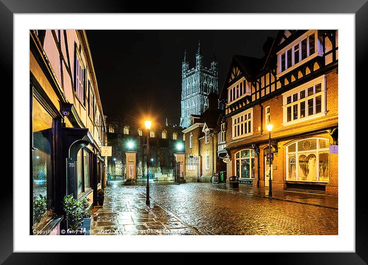 Gloucester Cathedral Framed Mounted Print by tony smith