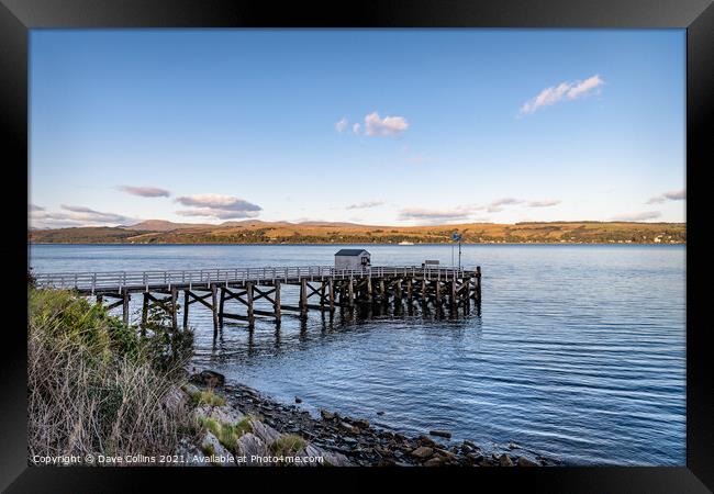 Blairmore Pier, Loch Long, Argyll and Bute, Scotland Framed Print by Dave Collins